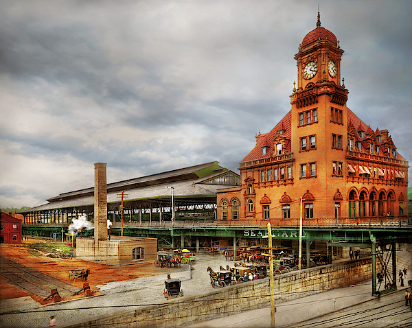 Train Station - Richmond VA - The Main Street Station 1905 by Mike Savad Train Station - Richmond VA - The Main Street Station 1905 by Mike Savad